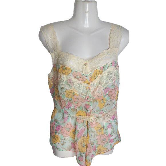 Vintage Victorias Secret Floral Halter And Lounge Tap Shorts Set Size Medium - Picture 6 of 6